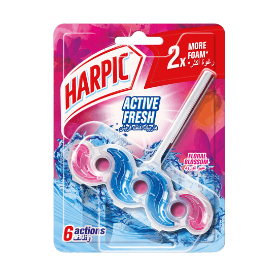 Harpic Active Fresh Rim Toilet Cleaner 6 actions, with 2 times more foam