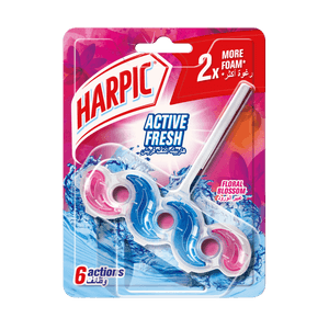 Harpic Active Fresh Rim Toilet Cleaner 6 actions, with 2 times more foam